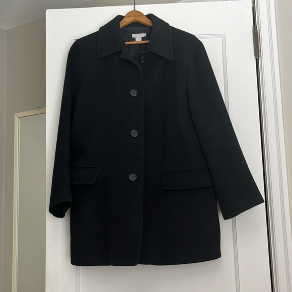 Vintage J. Crew women’s wool coat. Black. Size M. Great condition. - Picture 1 of 5